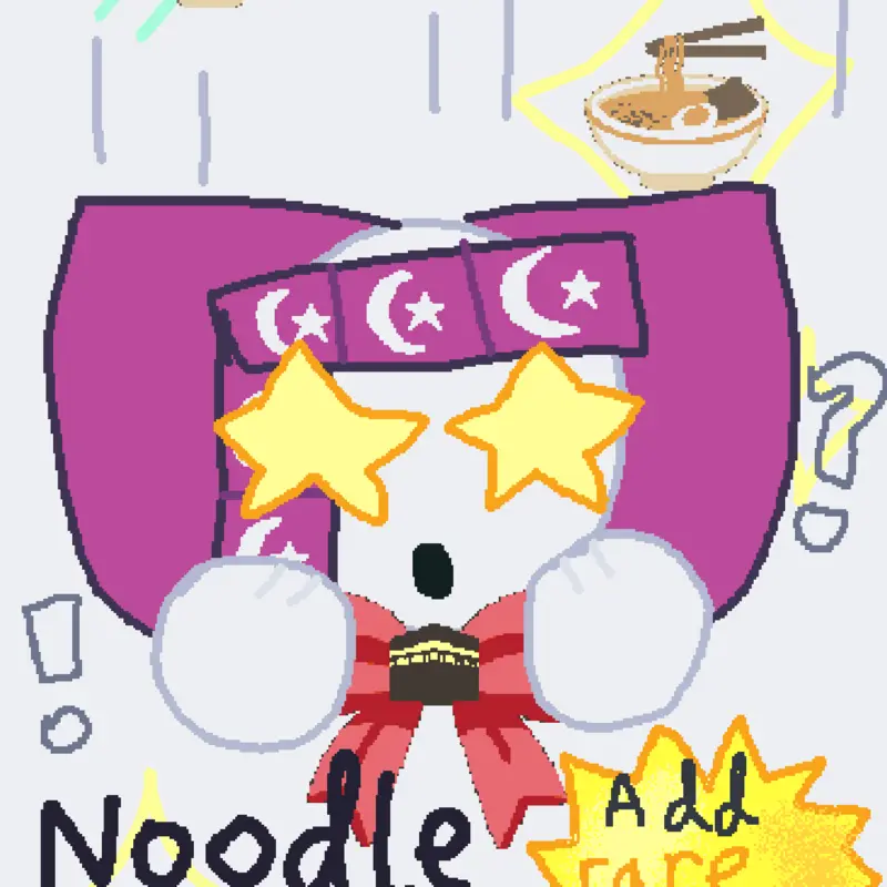 Noodle rain by @JenaHoki-castle_LOL