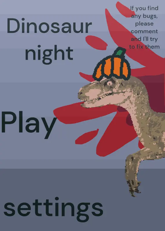 Dinosaur night by @red_animations