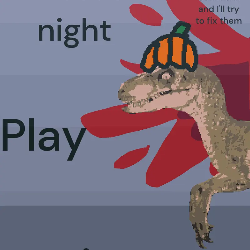 Dinosaur night by @red_animations