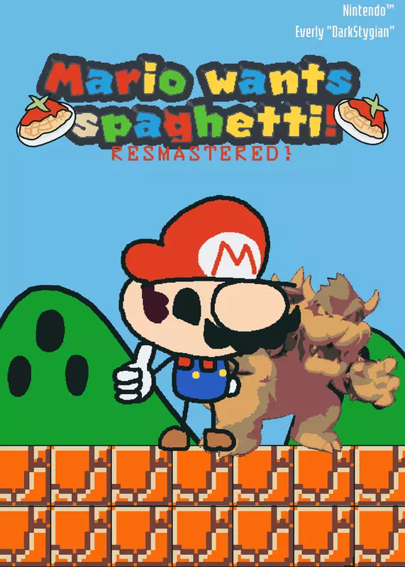 mario wants spaghetti by @DarkStygian