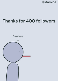 Thanks for 400 followers!