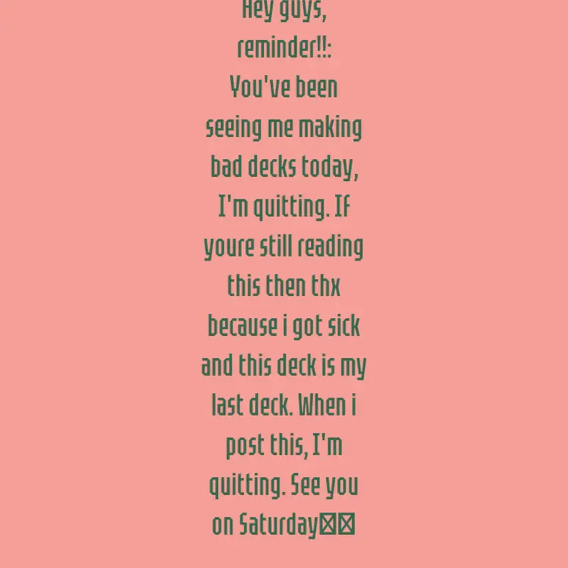I'm quitting. by @Jillianfaith