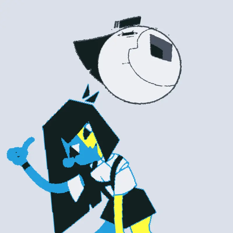 ena and moony by @cube_2422