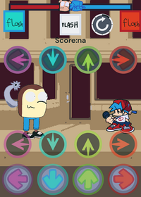 giggletoe (aw shucks sprite) (arrows are on...