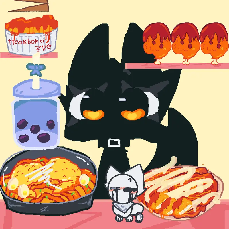 Credits to chocolate kitten! by @boba_myan