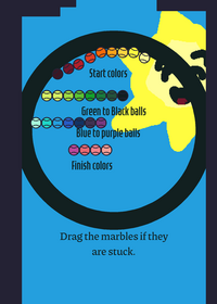 Marble race but Verity is catching marbles!