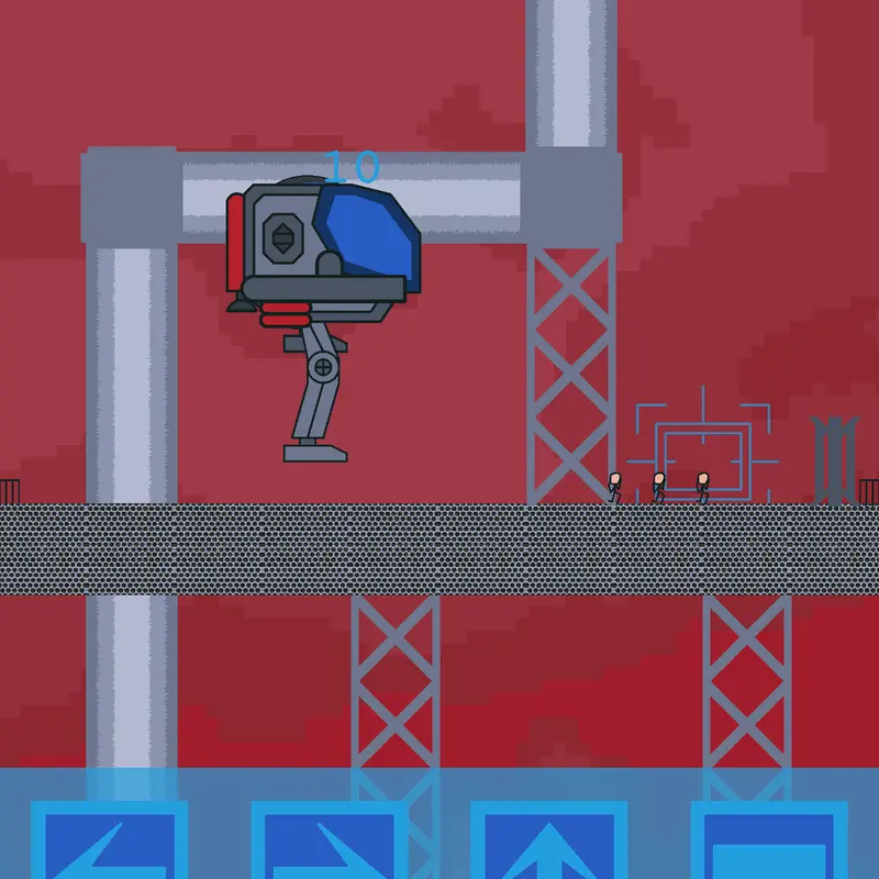 Unfinished mech game by @TheMartian