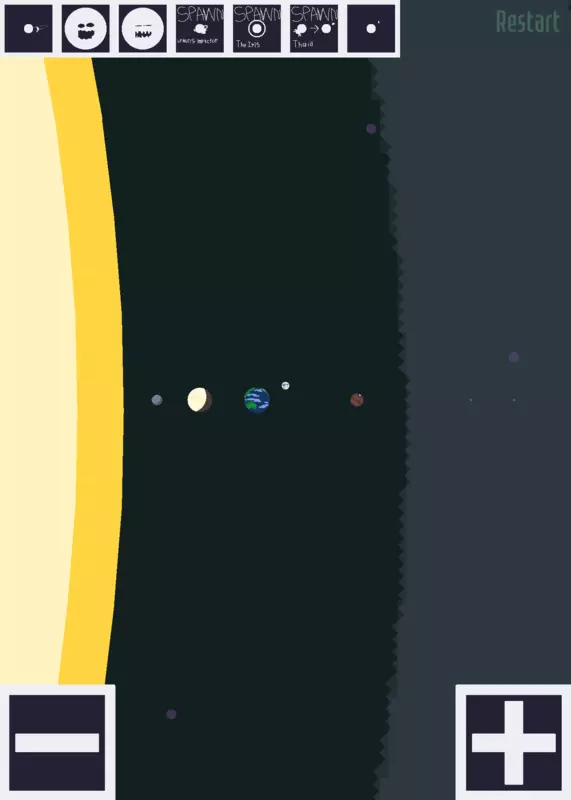 To scale Solar system by @C25TheGoofyPinkLettuce