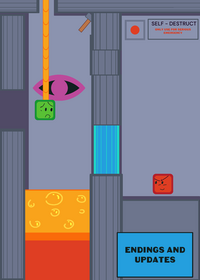 Finished ending game but blue is green