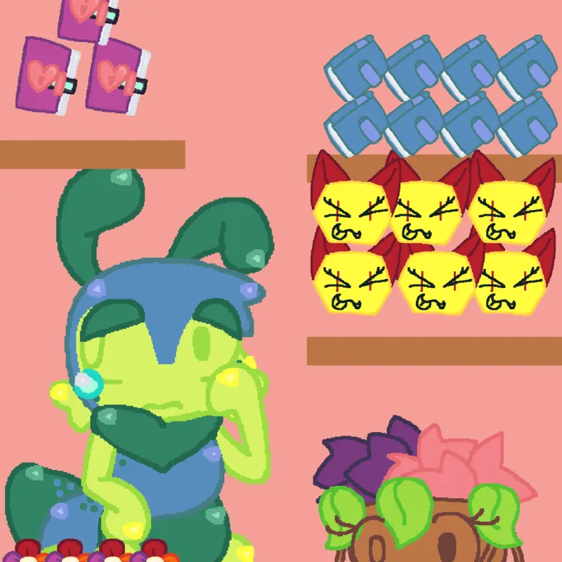 Worm eating♥ DANDYS WORLD [DONT REPOST] by @charles_nessmultifandom