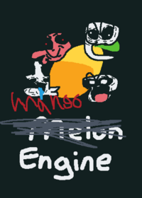 Squidward yell but charted in melon engine...