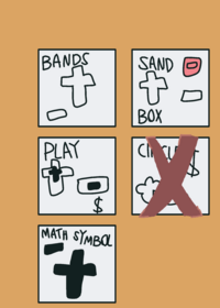 Math symbols bands