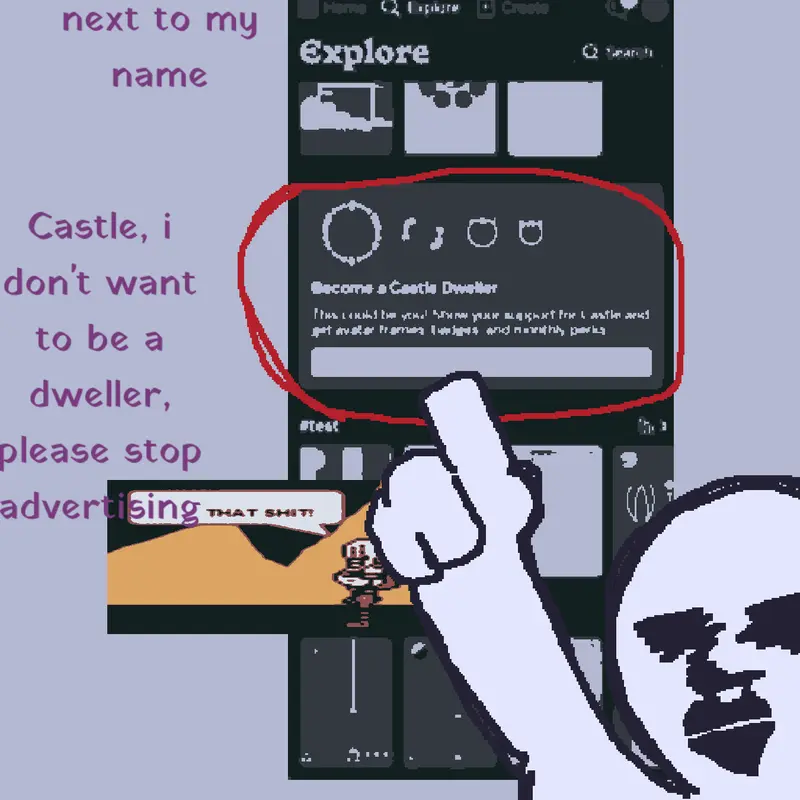 I HATE dweller ads by @sens_undertale