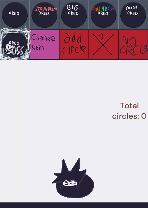 Eats Oreo cat miss circle by @rey2222211111