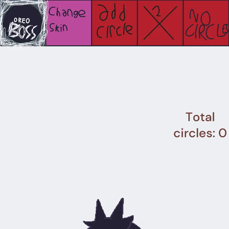 Eats Oreo cat miss circle by @rey2222211111