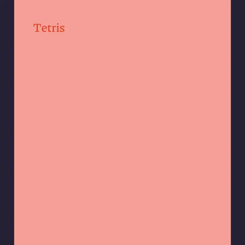 Tetris by @broun