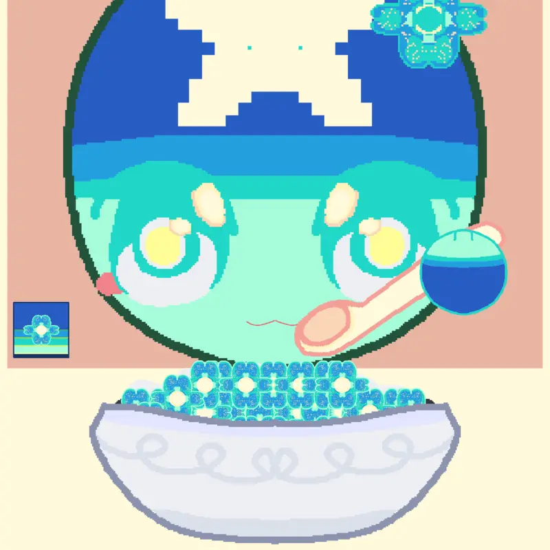Blue Mukbang by @Its_gillit_kiddie