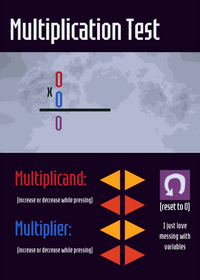 Multiplication Variables Test