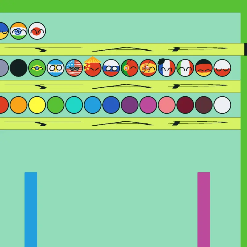 Countryball marble race by @LuisGustavo256