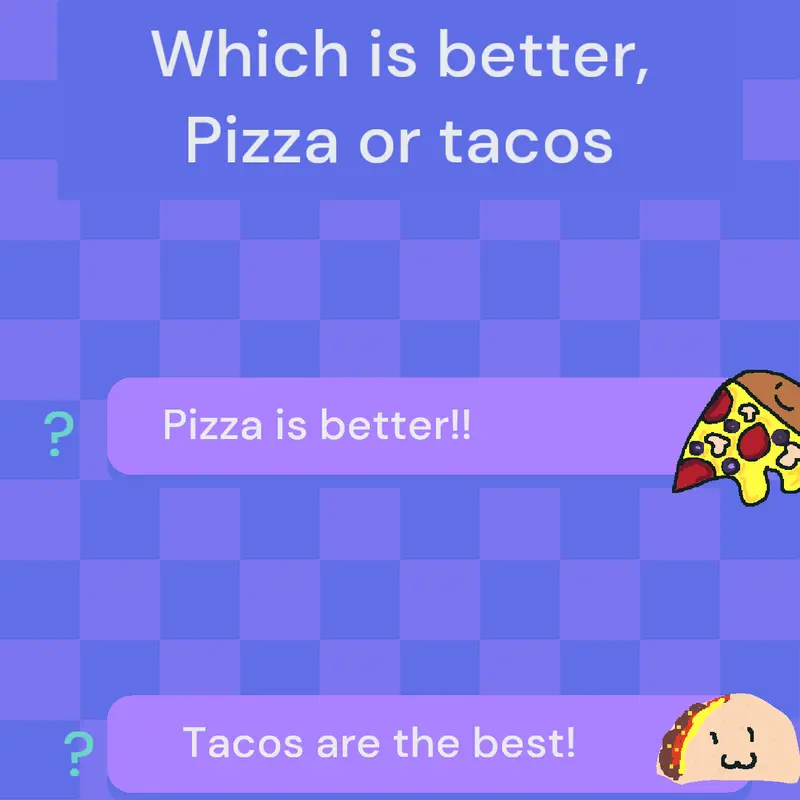 Which is better? Pizza or tacos? #cute by @Shortstackedcake638