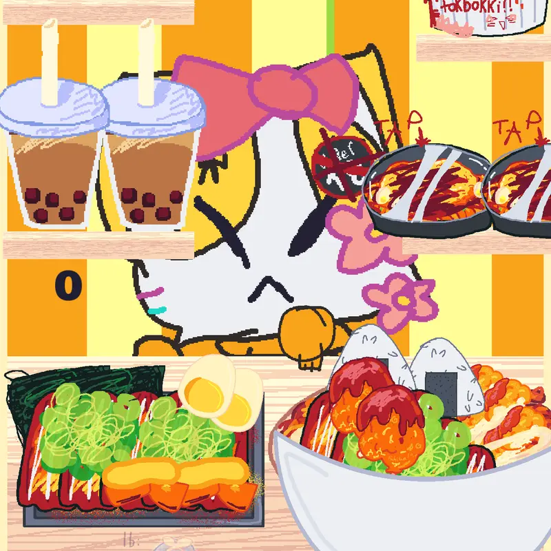 Mukbang heh by @cacuts_greeny