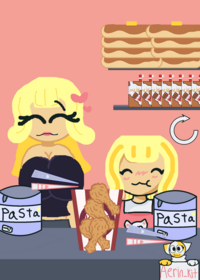 Feed Gigi and her mom