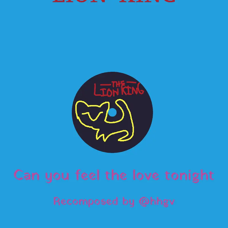Can you feel the love tonight by @hhgv