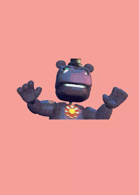 Mr hippo dithered jumpscare by @arloplayz