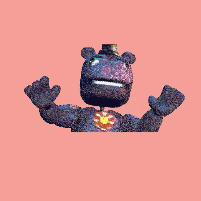 Mr hippo dithered jumpscare by @ANormalUserName12