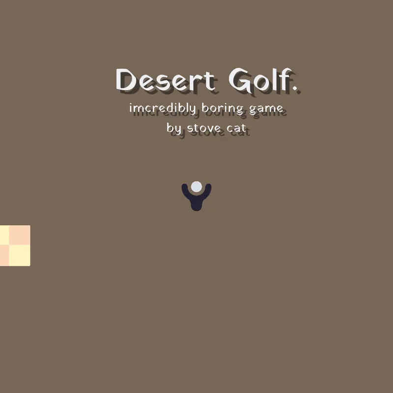 Desert golf by @Stove_Cat