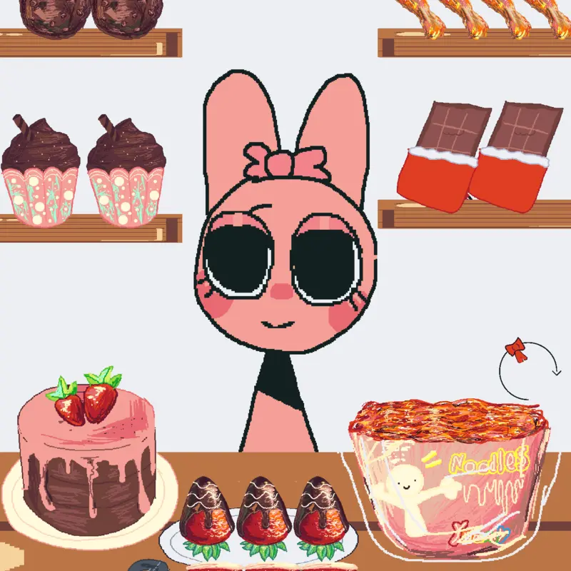 Pinki#mukbang# by @-_pinki_XD_-