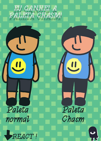 Eu ganhei a paleta chasm!
