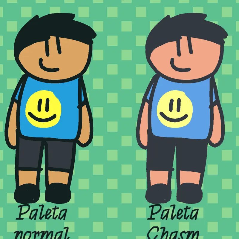 Eu ganhei a paleta chasm! by @Dede-Ninja