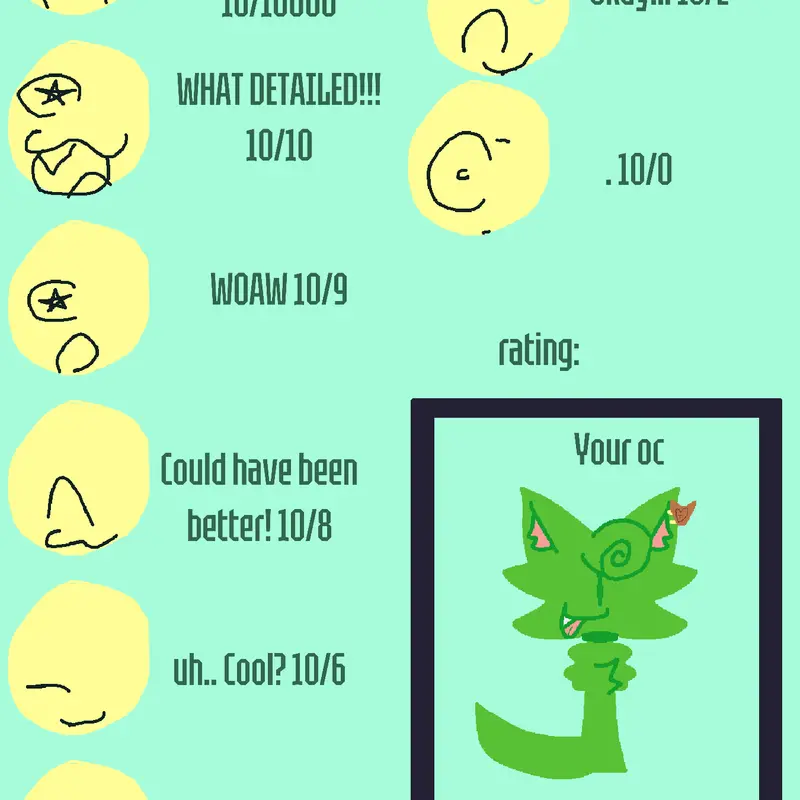 Hurry up and rate my oc by @Green_Y