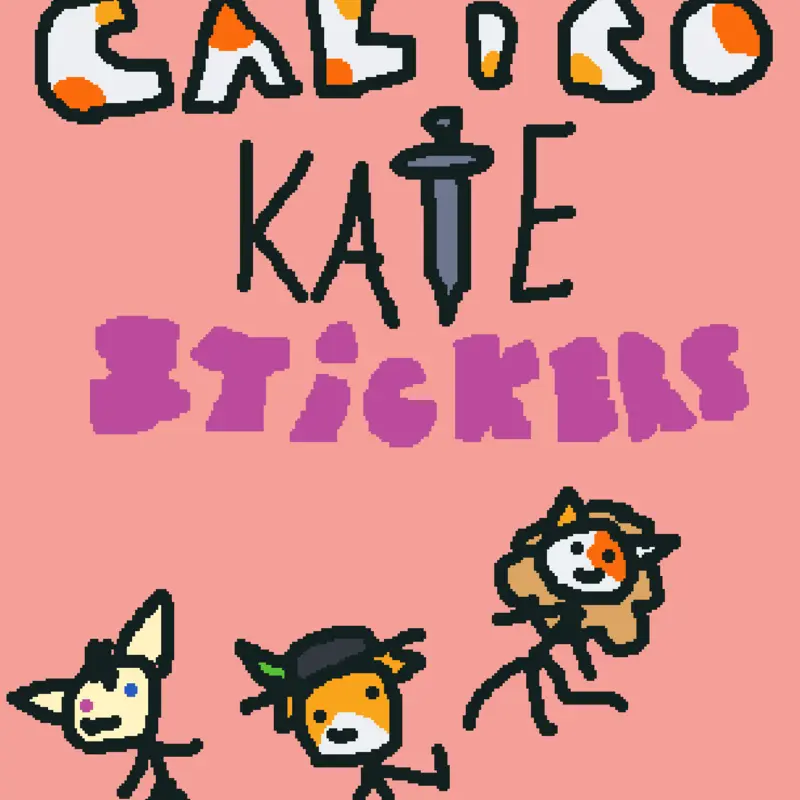 Calico Kate Stickers by @AdventureCat