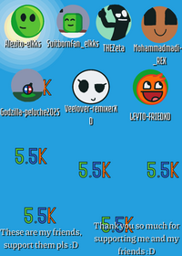 THANK YOU SO MUCH FOR YOUR SUPPORT :D 5.5k