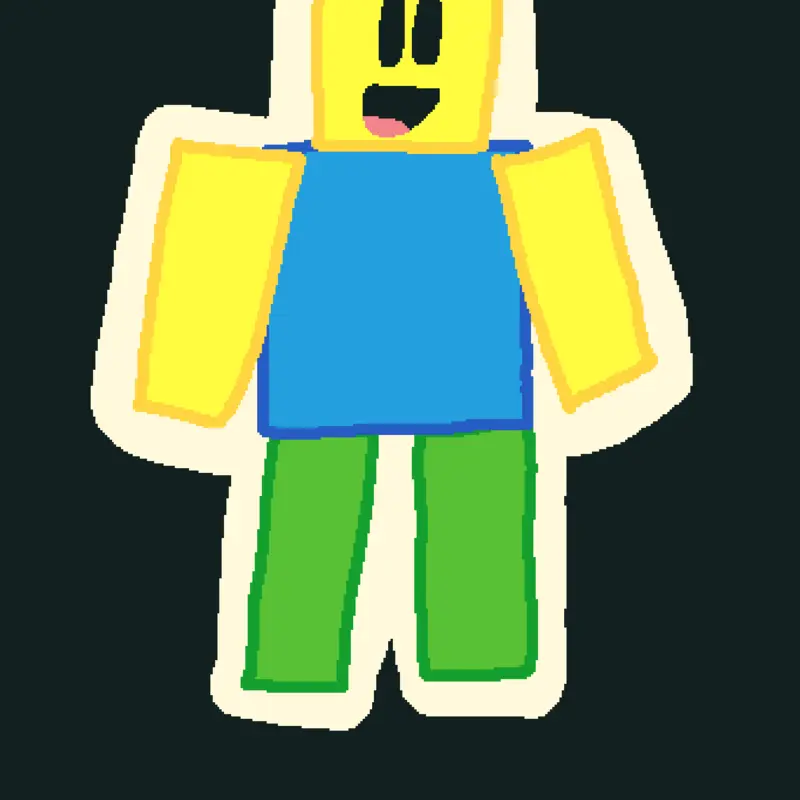 Roblox noob sticker by @Voidlord_official