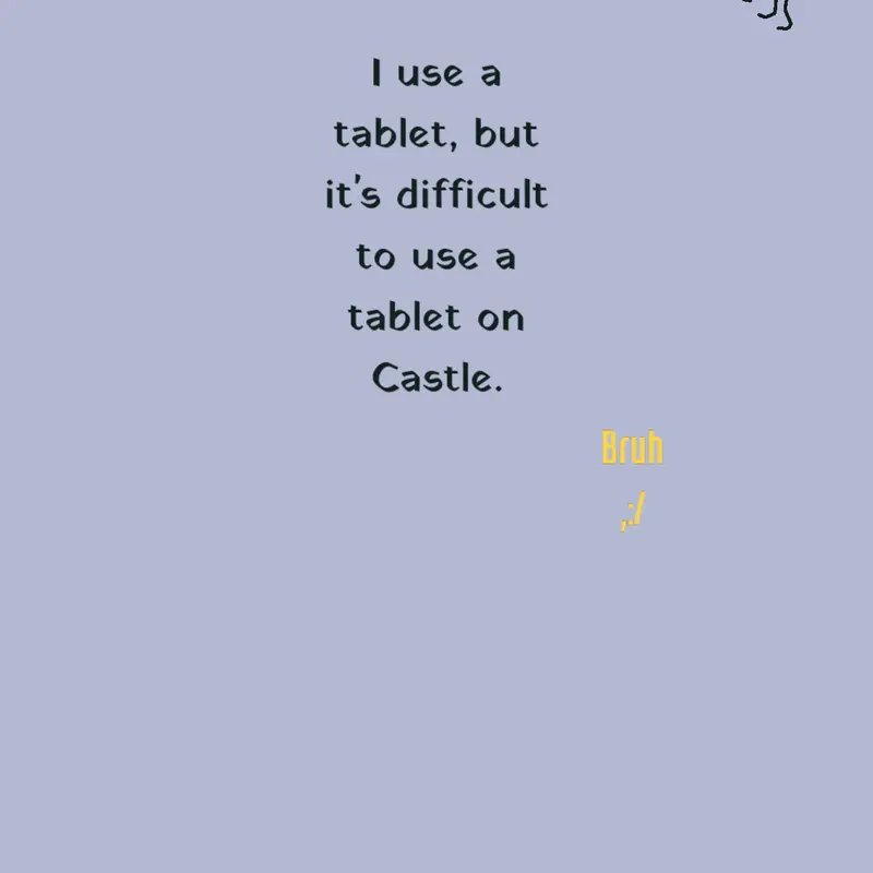 I'm new here but I use a tablet. by @Guest_758