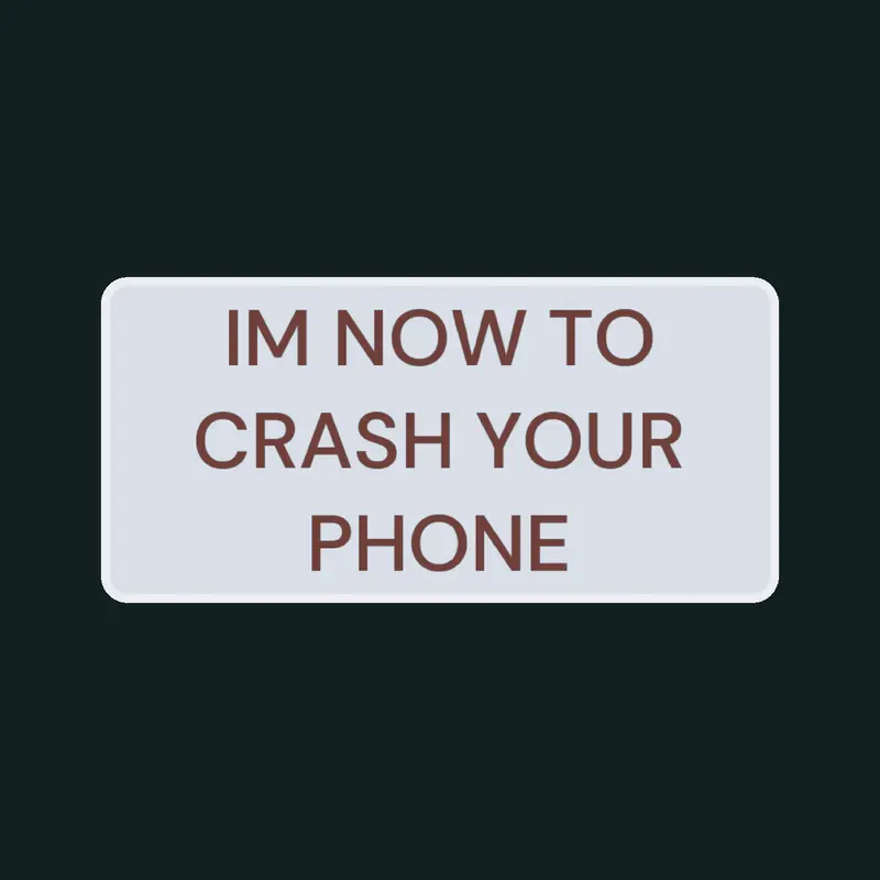 CRASHING UR FONE IN 10 SECS by @MrWhite-