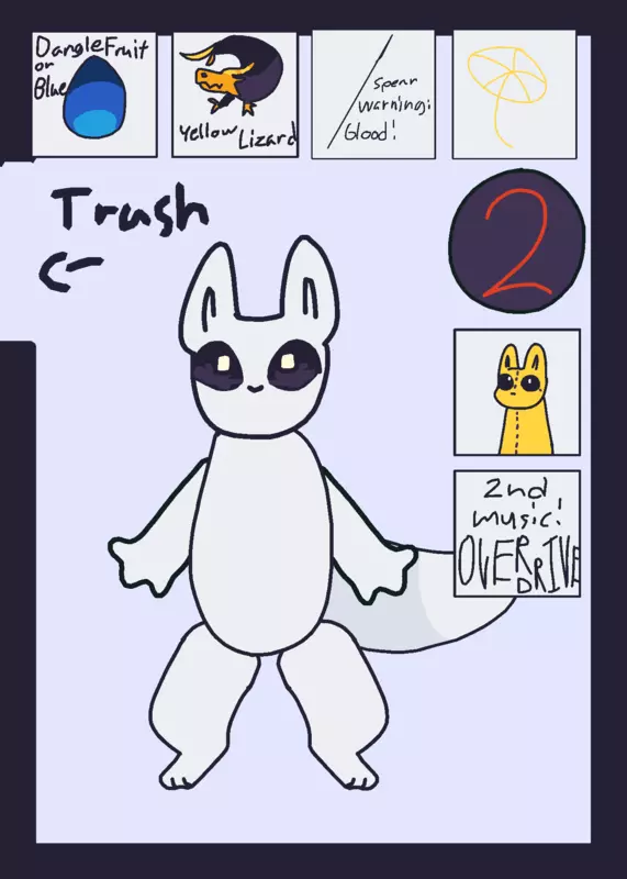 Slugcat Ragdoll 🤩😔🤔 WARNING, BLOOD!! by @dinotruxfan