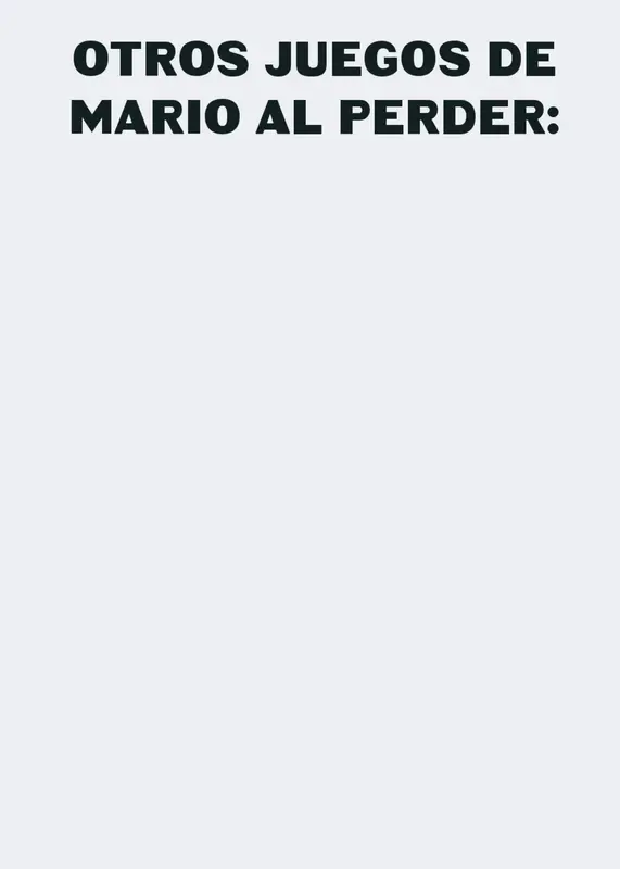 Otros juegos de mario al perder by @-funnybear-