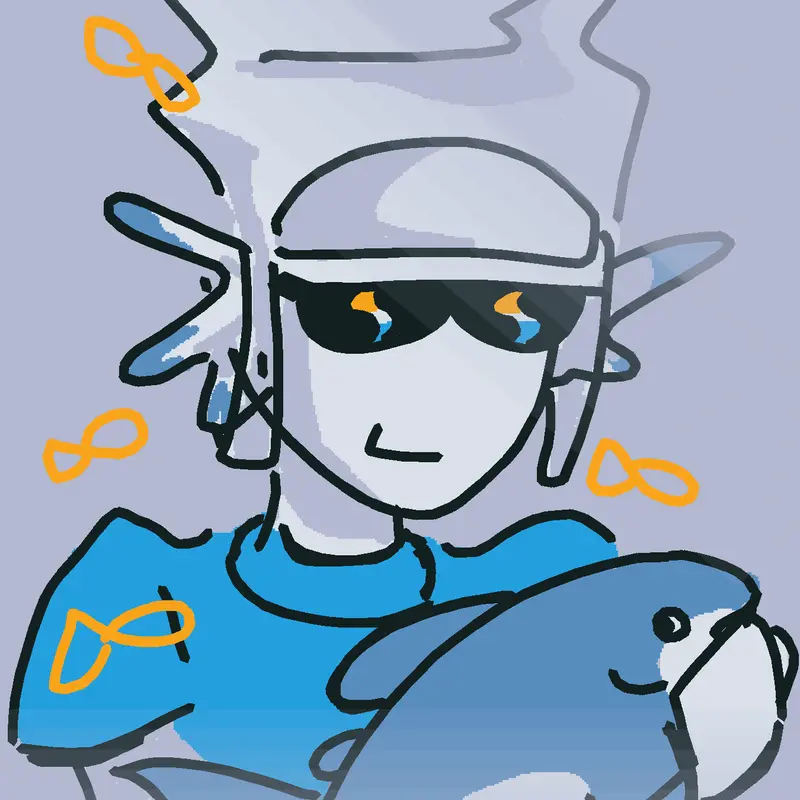 FISH HOLDING FISH by @Iloafmycat
