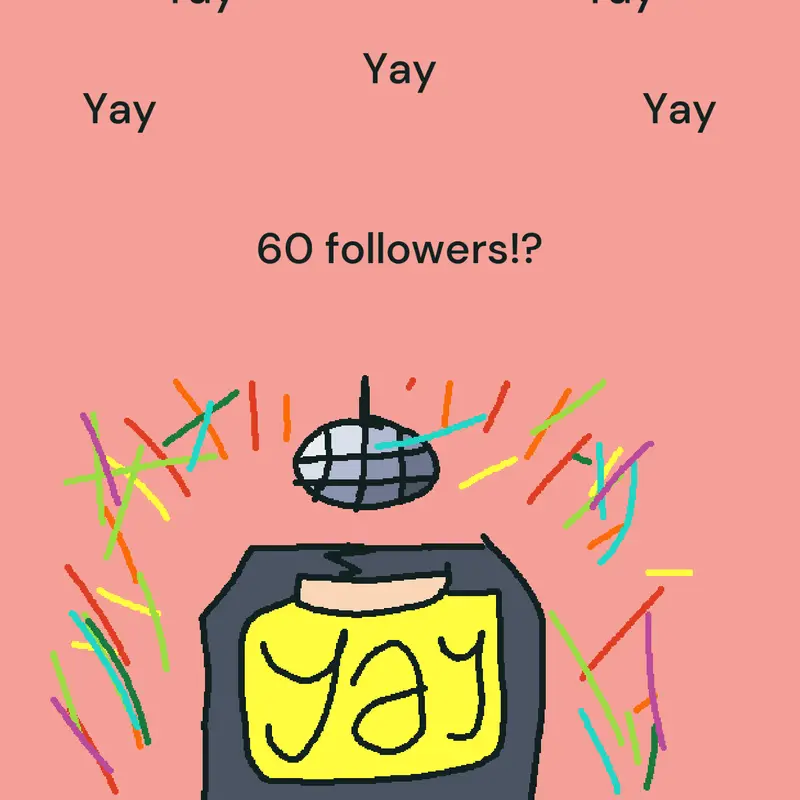 60 followers! by @Thegoatrock