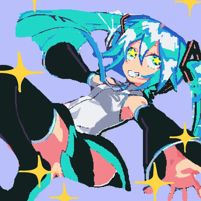 #miku #pjsk #animation #minigame #mikuuu by @Noorymctooty