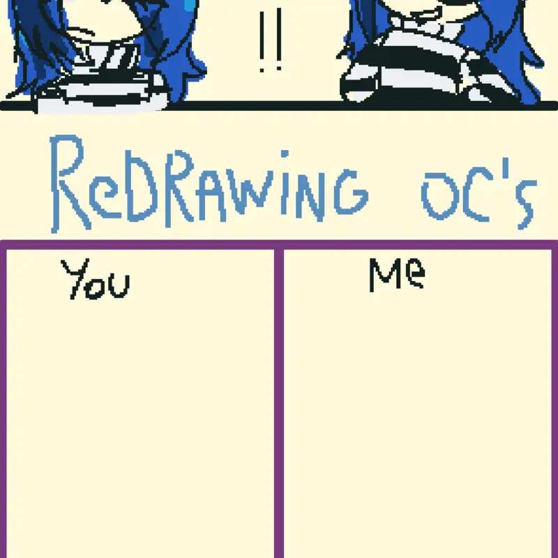 Redrawing OC's by Gwen by @Shrimpene