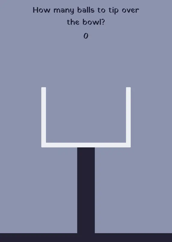 How many balls to tip over the bowl? by @Prototype222
