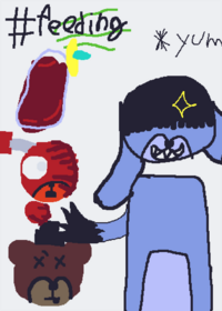 alimenta a mad Bonnie (feliz para el)