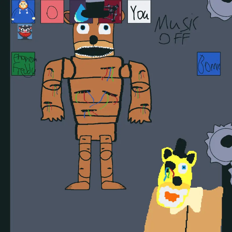 Fnaf ragdoll by @RedbananaGD