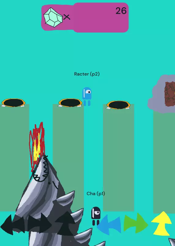 2-player game with Cha & Racter! by @plokker01