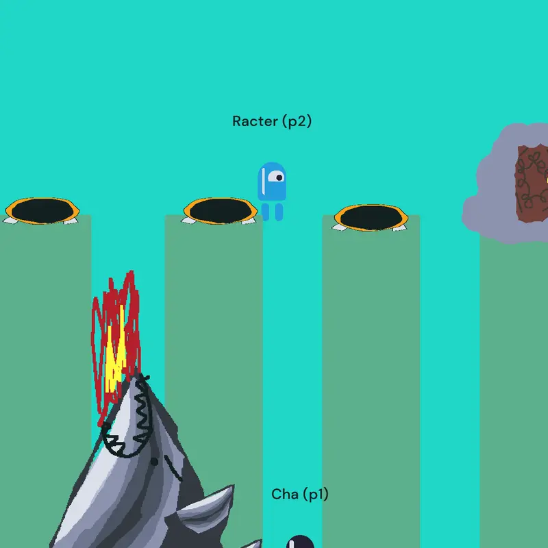 2-player game with Cha & Racter! by @plokker01